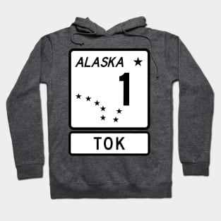 Alaska Highway Route 1 One Tok AK Hoodie